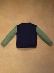 One Friday Baby Boys Navy Blue Solid Sweat Shirt