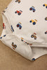 One Friday Baby Boys Vehicle Printed White BodySuit