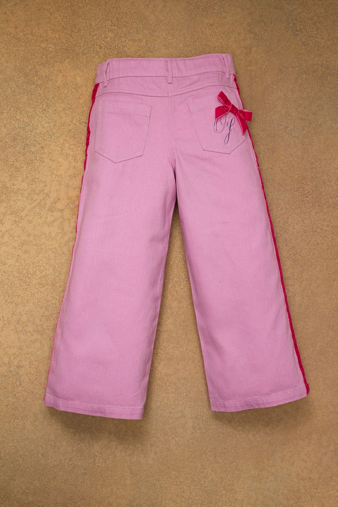 One Friday Kids Girls Bubblegum Pink Flared Jeans