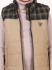 Khaki Half Sleeve Puffer Jacket - One Friday World