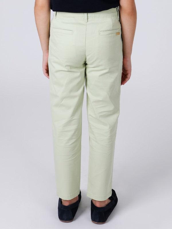 One Friday Mint Solid Trouser - One Friday World
