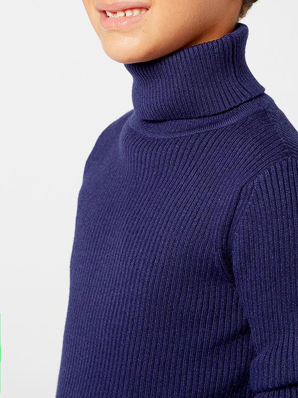 Navy Blue Turtleneck Warmer - One Friday World