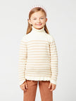 Off White Gold Lurex Stripes Jumper - One Friday World