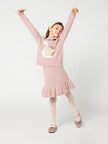 Pink Swan Print  Sweater - One Friday World