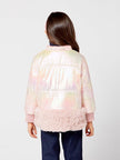 Pink High Neck Collar Jacket - One Friday World