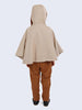 Beige Fur Cape Jacket - One Friday World