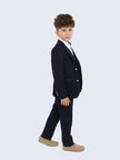 Navy Blue 3 Piece Stripe Suit - One Friday World