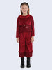 Red Corduroy Frill Jacket - One Friday World