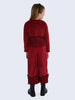 Red Corduroy Frill Jacket - One Friday World